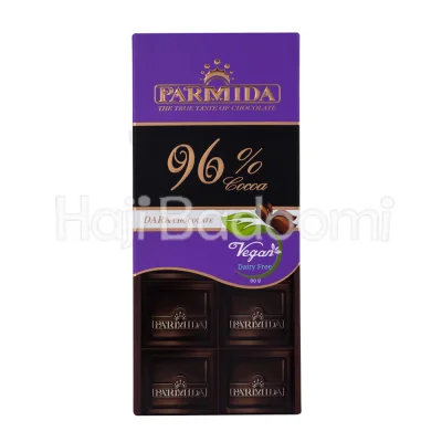شکلات تخته ای تلخ 96 درصد پارمیدا 80 گرمی