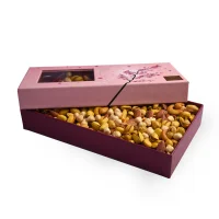 باکس آجیل شور طرح شکوفه های بهاری 1000 گرمی