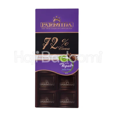 شکلات تخته ای تلخ 72 درصد پارمیدا 80 گرمی