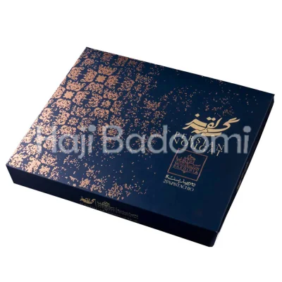 گز محمد ساعدی نیا لقمه ای 25 درصد مغز پسته طرح ماندگار 500 گرمی