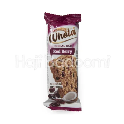 پروتئین بار هولا اتی توت قرمز و نارگیل ۳۵ گرمی