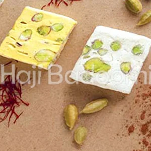 گز محمد ساعدی نیا لقمه ای 25 درصد مغز پسته میکس طرح نفیس 660 گرمی