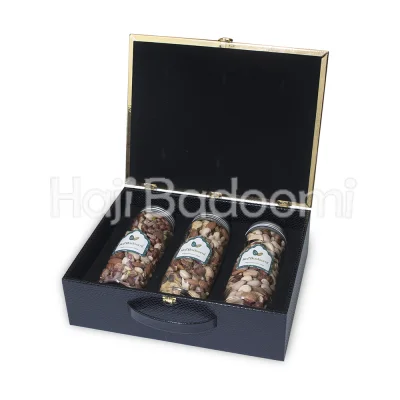 باکس آجیل لاکچری شیشه ای مدل لاوین 1500 گرمی