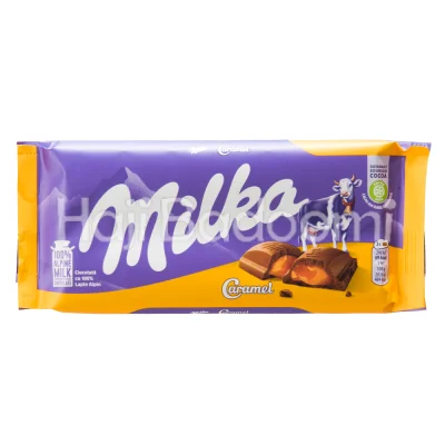 شکلات تخته ای میلکا با مغز کارامل 100 گرمی