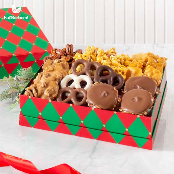 انتخاب هدایا برای باکس هدیه: گذاشتن خوراکی و شیرینی در جعبه کادویی