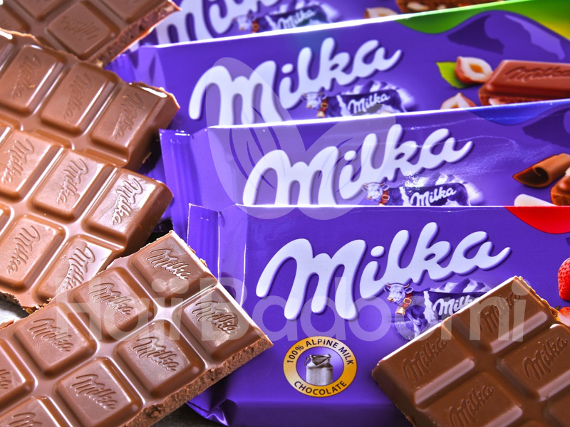 تصویری از شکلات تخته‌ ای میلکا (Milka)