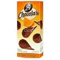 چیپس شکلاتی شوکولاس با طعم پرتقال 24 عددی 80 گرمی