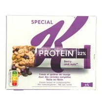 پروتئین بار کی اسپشیال با طعم بلوبری و آجیل 4 عددی 112 گرمی